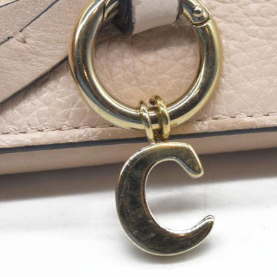 $495 Chloe Alphabet Leather Bifold Long Wallet