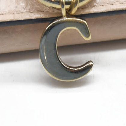 $495 Chloe Alphabet Leather Bifold Long Wallet