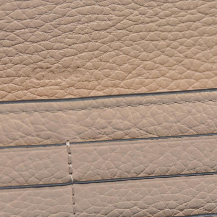 $495 Chloe Alphabet Leather Bifold Long Wallet