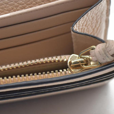 $495 Chloe Alphabet Leather Bifold Long Wallet