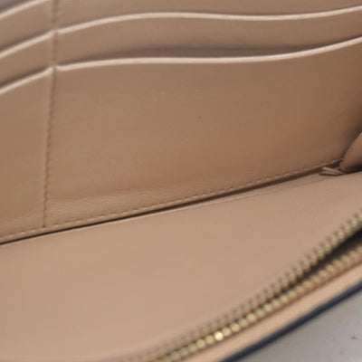 $495 Chloe Alphabet Leather Bifold Long Wallet