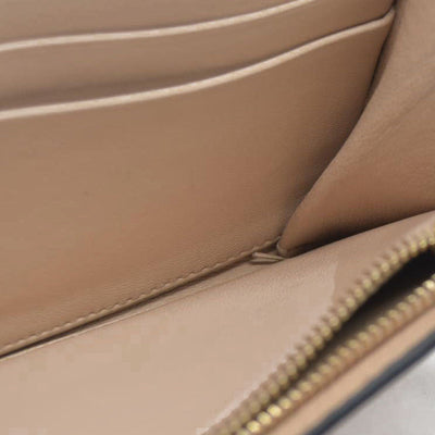 $495 Chloe Alphabet Leather Bifold Long Wallet