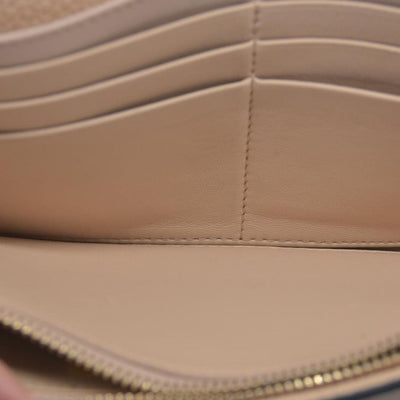 $495 Chloe Alphabet Leather Bifold Long Wallet