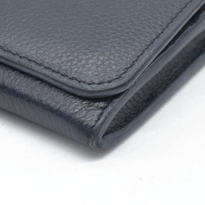$495 Chloe Alphabet Leather Bifold Long Wallet