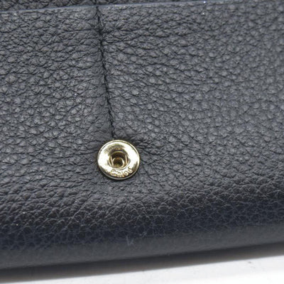 $495 Chloe Alphabet Leather Bifold Long Wallet
