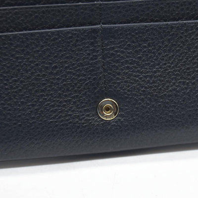 $495 Chloe Alphabet Leather Bifold Long Wallet