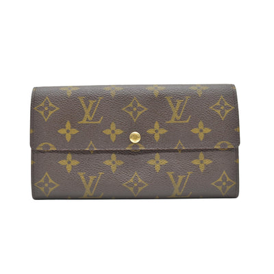 $725 Louis Vuitton Monogram Porte Tresor International Wallet CONSIGNMENT CA0937