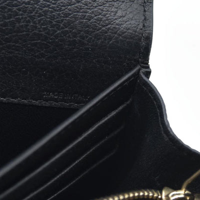 $495 Chloe Alphabet Leather Bifold Long Wallet