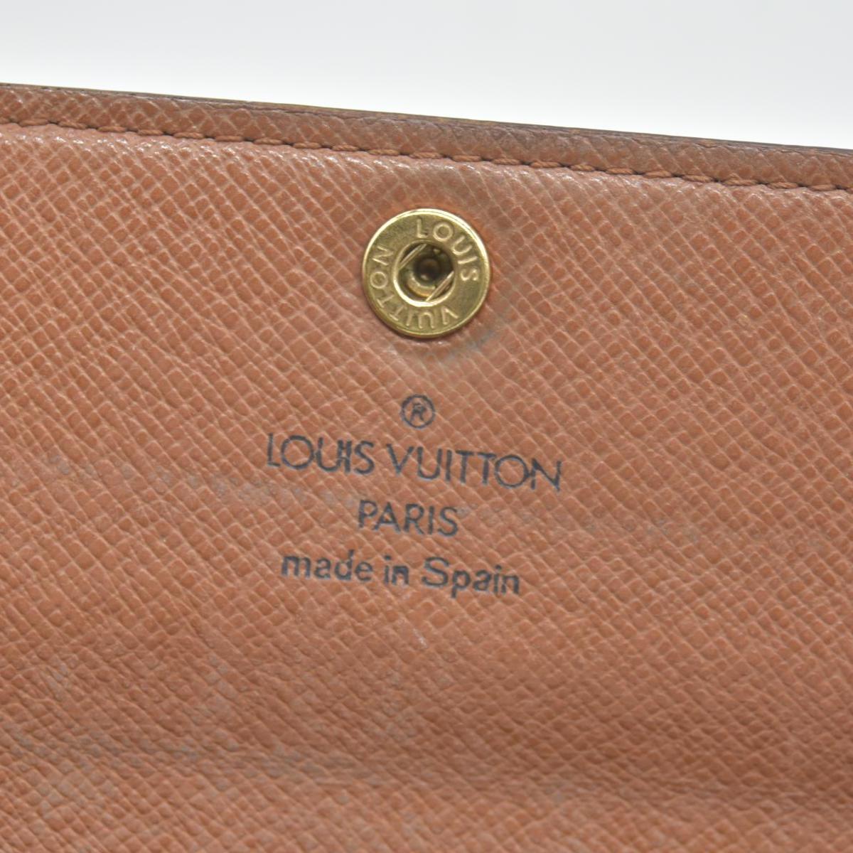 $725 Louis Vuitton Monogram Porte Tresor International Wallet CONSIGNMENT CA0937