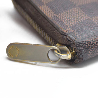 AUCTION $915 Louis Vuitton Damier Ebene Zippy Wallet