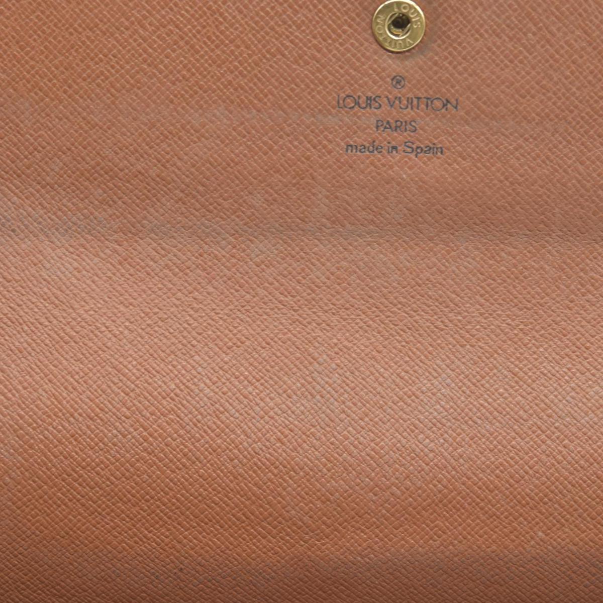 $725 Louis Vuitton Monogram Porte Tresor International Wallet CONSIGNMENT CA0937