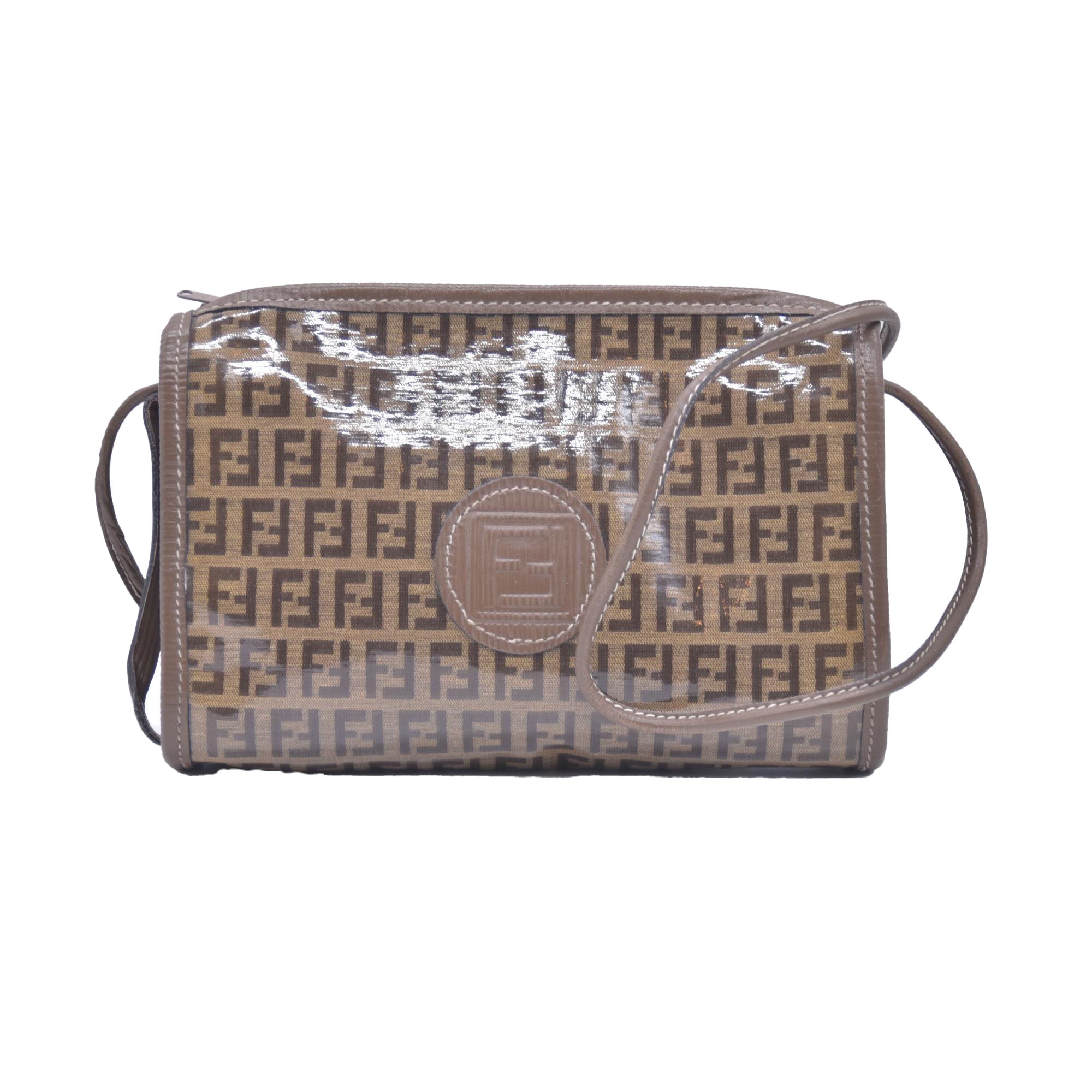 $850 Fendi Zucchino FF Evening Bag Vintage