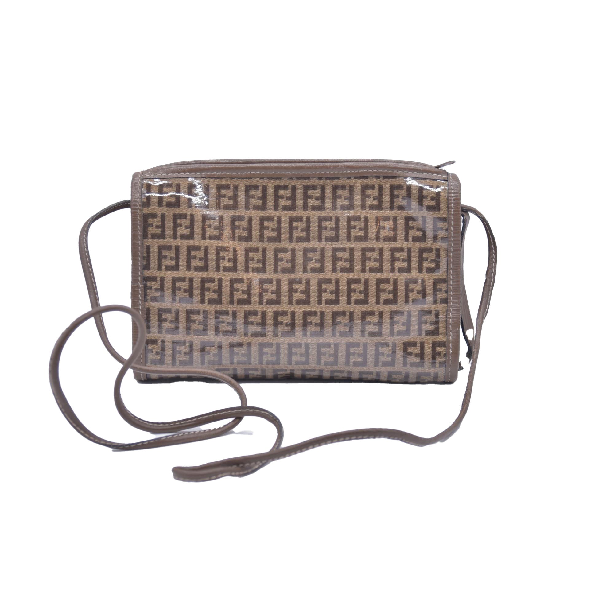 $850 Fendi Zucchino FF Evening Bag Vintage