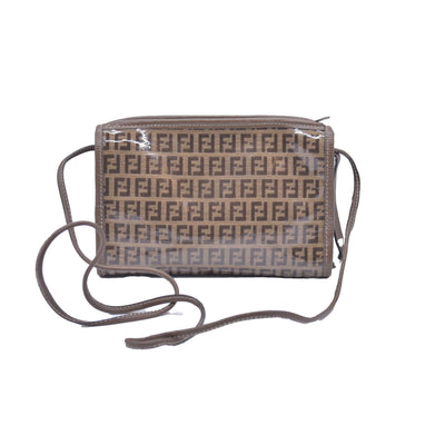 $850 Fendi Zucchino FF Evening Bag Vintage