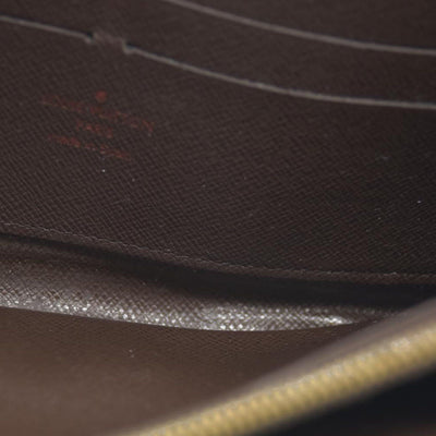 AUCTION $915 Louis Vuitton Damier Ebene Zippy Wallet