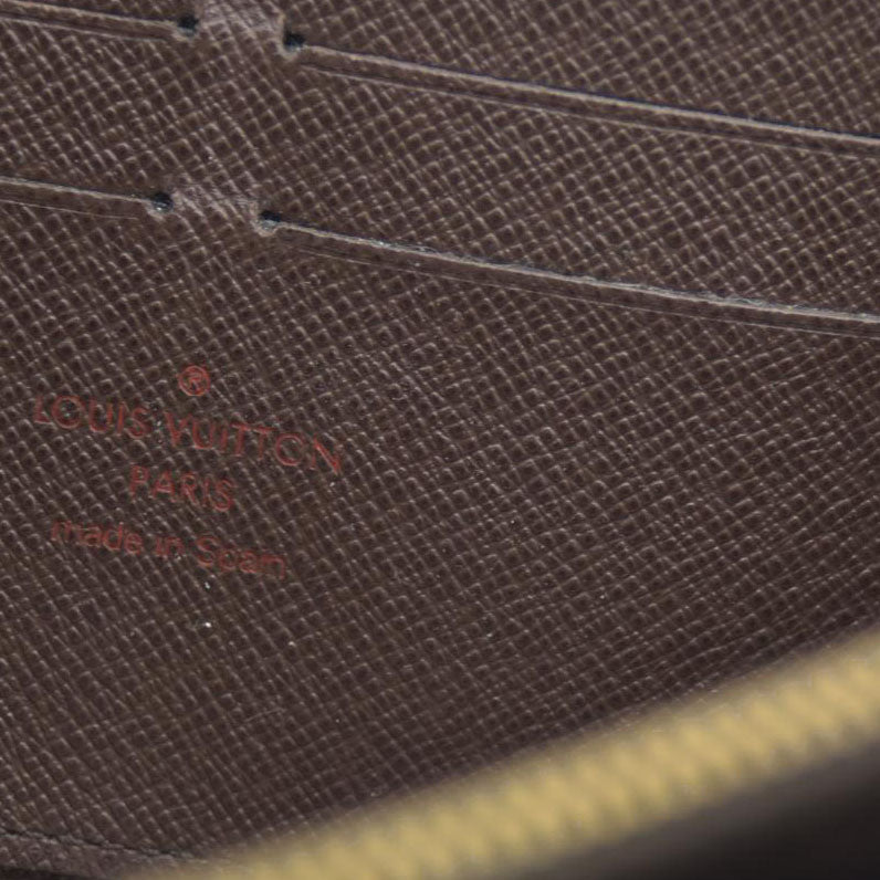 AUCTION $915 Louis Vuitton Damier Ebene Zippy Wallet