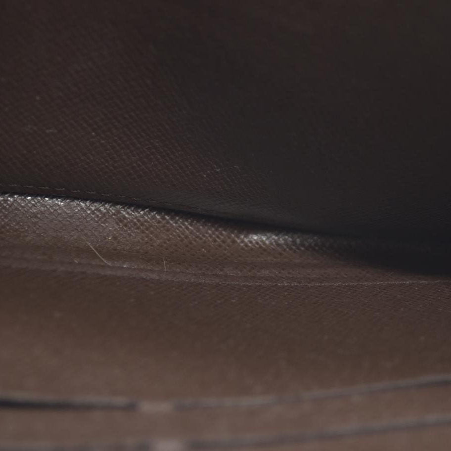 AUCTION $915 Louis Vuitton Damier Ebene Zippy Wallet