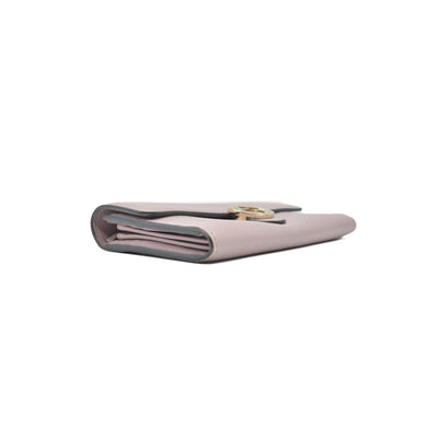 GUCCI GG Interlocking Long Wallet Light Pink CONSIGNMENT