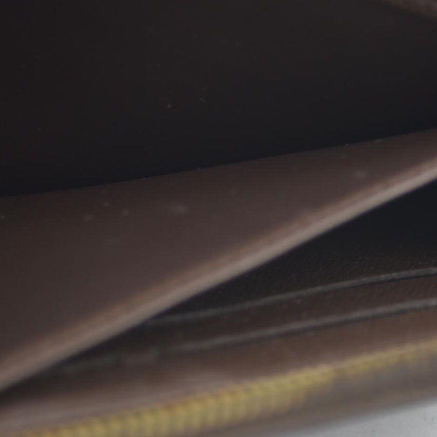 AUCTION $915 Louis Vuitton Damier Ebene Zippy Wallet