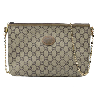 Gucci GG Gucci Plus PVC Leather Pouch Clutch Bag