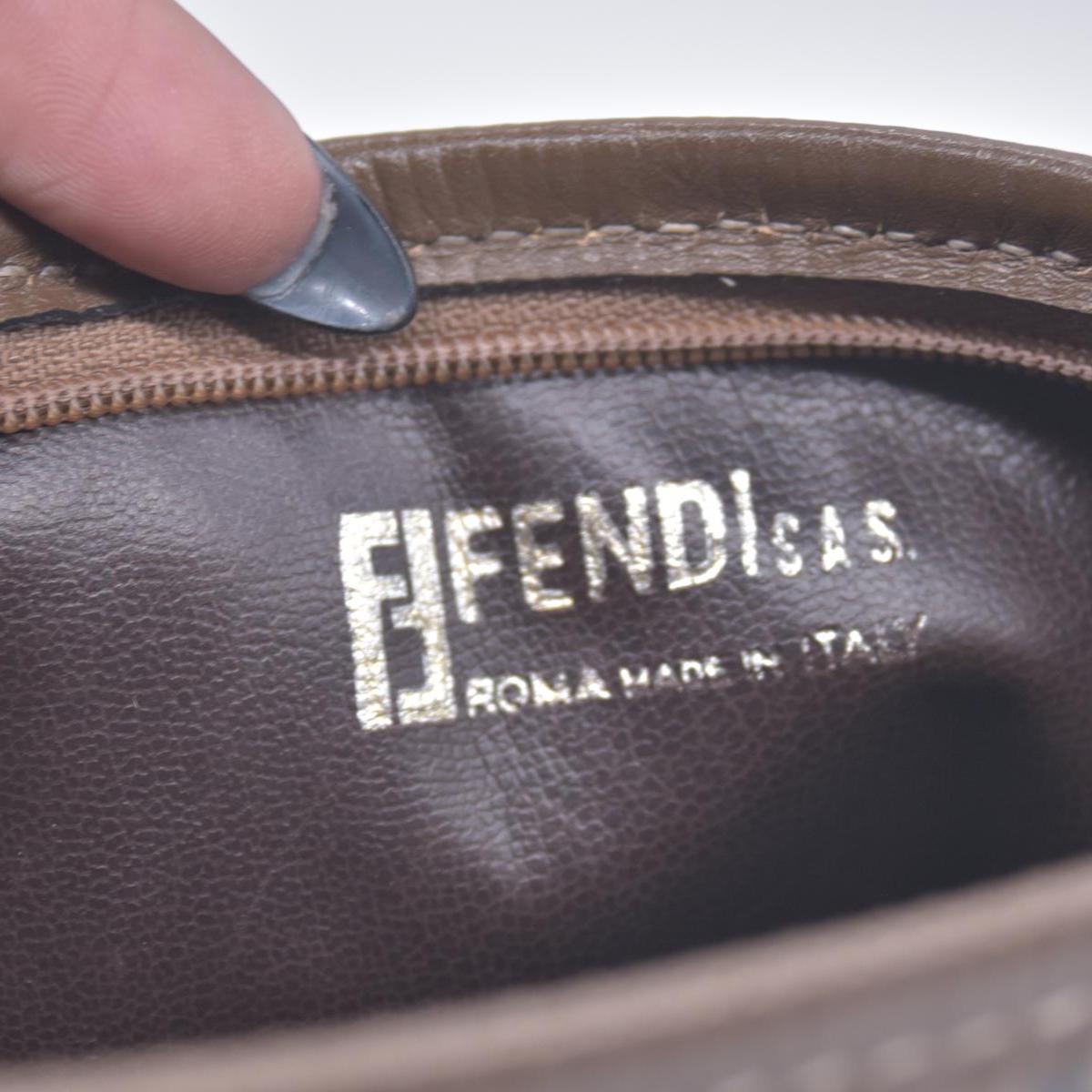 $850 Fendi Zucchino FF Evening Bag Vintage