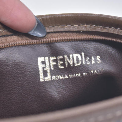 $850 Fendi Zucchino FF Evening Bag Vintage