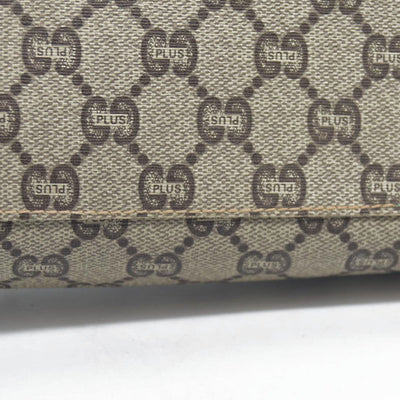 Gucci GG Gucci Plus PVC Leather Pouch Clutch Bag