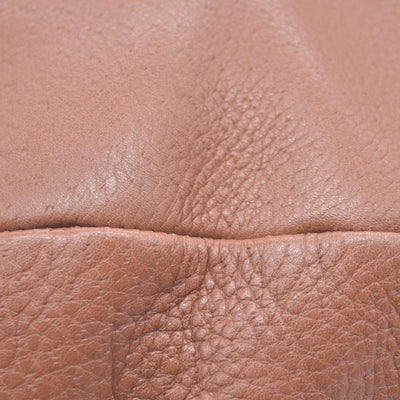 $2100 SALVATORE FERRAGAMO Logo Hobo Hand Bag Leather Brown CONSIGNMENT