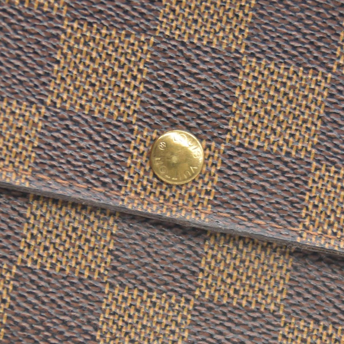 $670 Louis Vuitton Damier Ebene Sarah Wallet CA0075 CONSIGNMENT