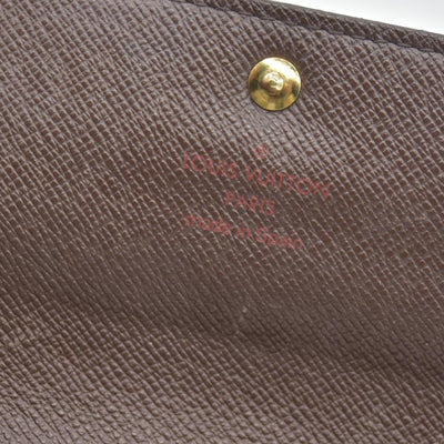 $670 Louis Vuitton Damier Ebene Sarah Wallet CA0075 CONSIGNMENT