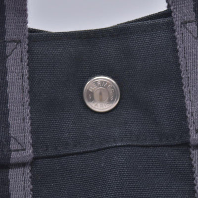 $780 HERMES Toile Fourre Tout PM Black CONSIGNMENT 10021191