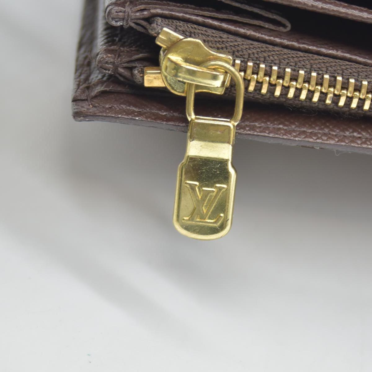 $670 Louis Vuitton Damier Ebene Sarah Wallet CA0075 CONSIGNMENT
