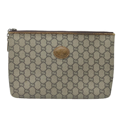 Gucci GG Gucci Plus PVC Leather Pouch Clutch Bag Consignment