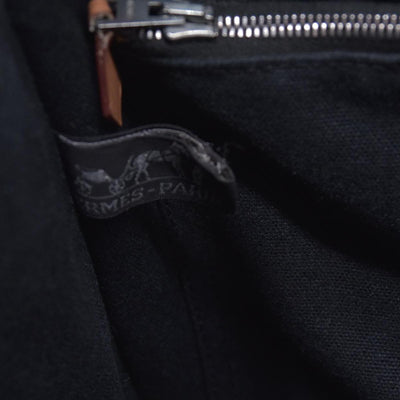 $780 HERMES Toile Fourre Tout PM Black CONSIGNMENT 10021191