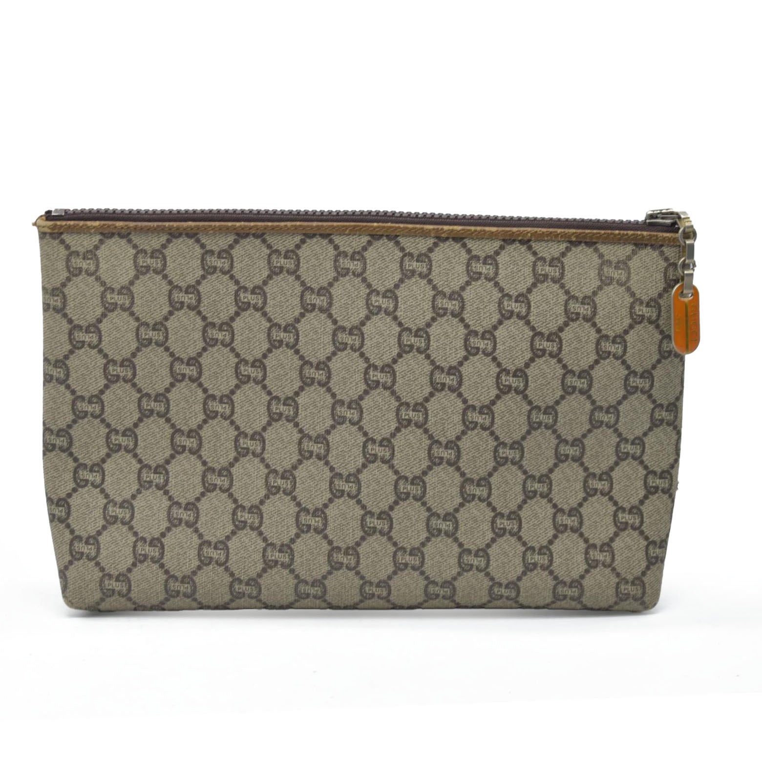 Gucci GG Gucci Plus PVC Leather Pouch Clutch Bag Consignment