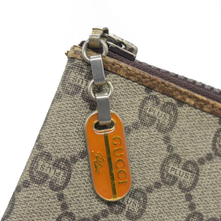 Gucci GG Gucci Plus PVC Leather Pouch Clutch Bag Consignment