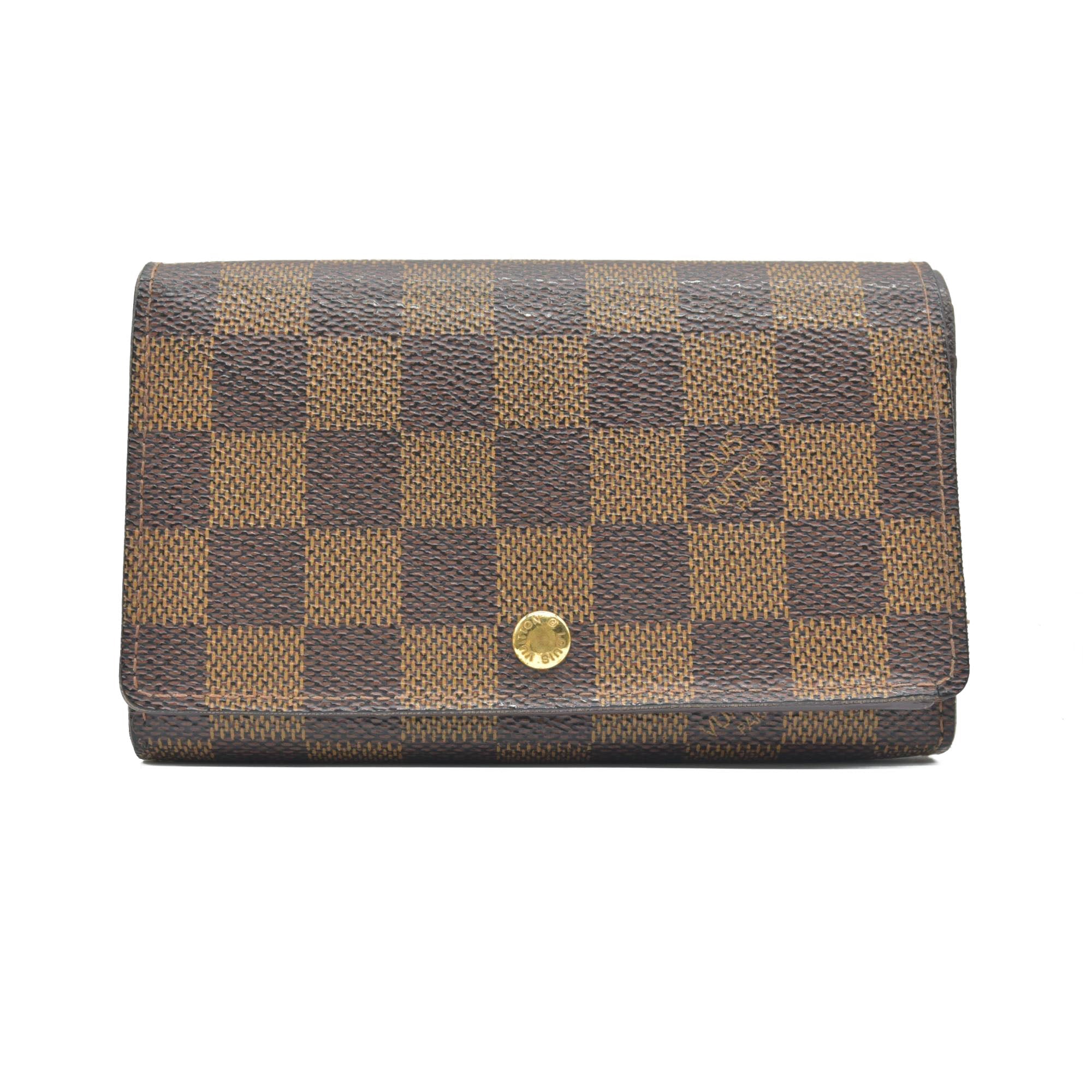 Louis Vuitton Damier Ebene Porte-Monnaie Tresor Wallet CA1001 CONSIGNMENT