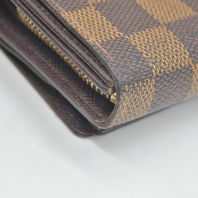 Louis Vuitton Damier Ebene Porte-Monnaie Tresor Wallet CA1001 CONSIGNMENT