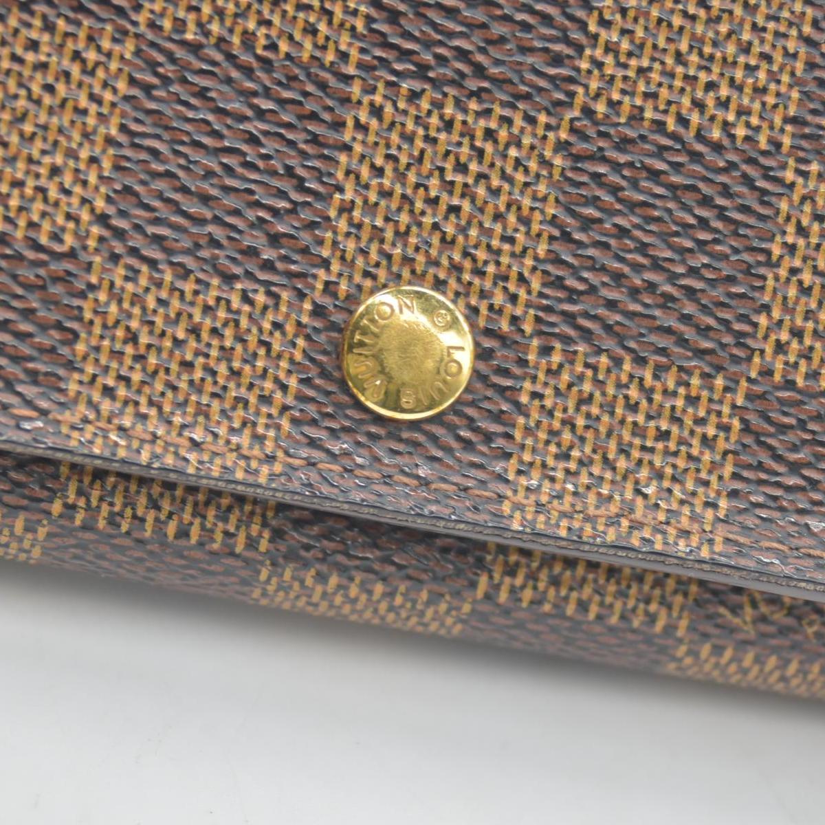Louis Vuitton Damier Ebene Porte-Monnaie Tresor Wallet CA1001 CONSIGNMENT