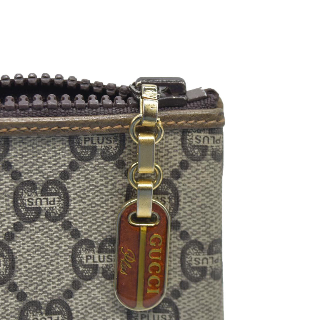 Gucci GG Gucci Plus PVC Leather Pouch Clutch Bag Consignment