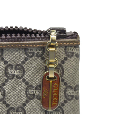 Gucci GG Gucci Plus PVC Leather Pouch Clutch Bag Consignment