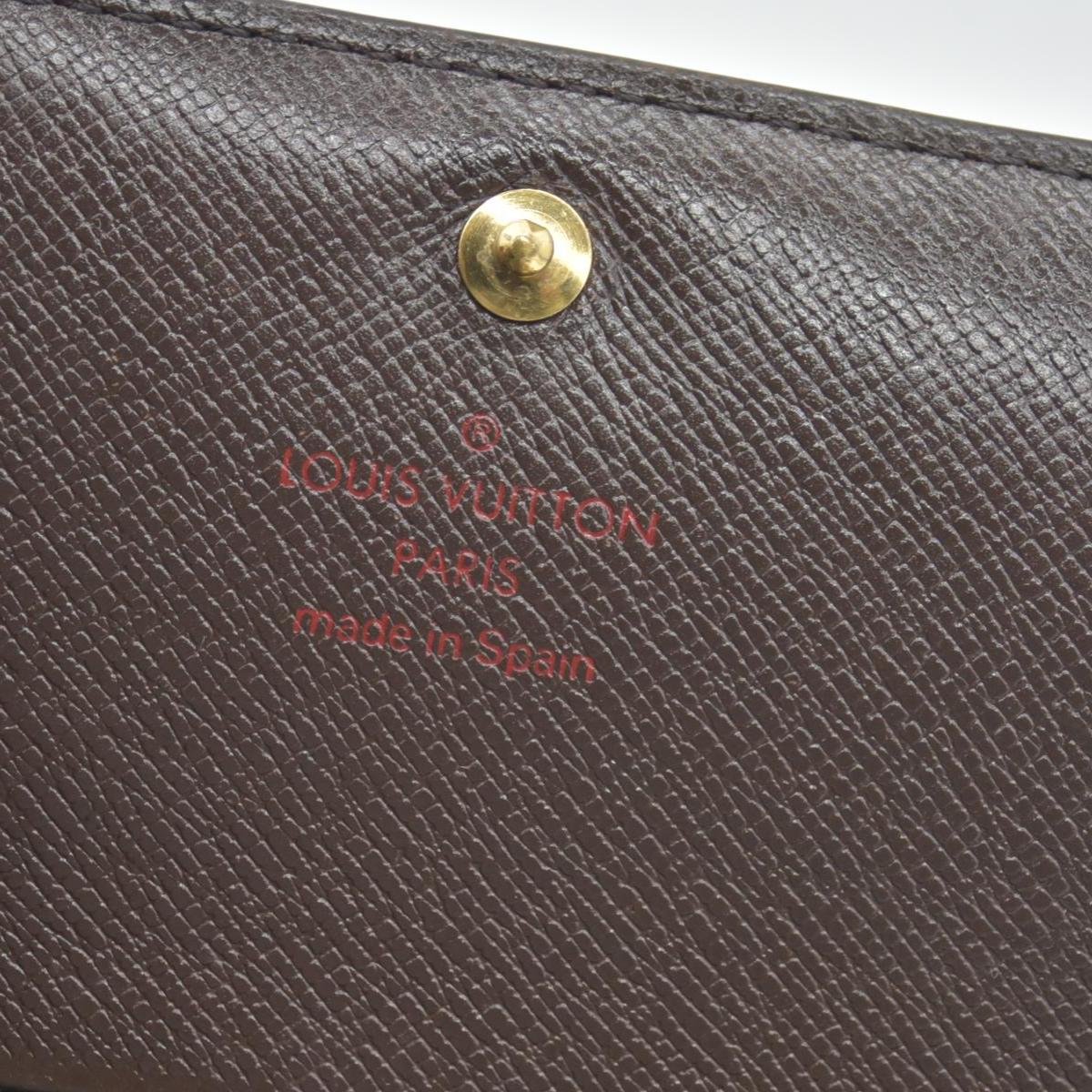 Louis Vuitton Damier Ebene Porte-Monnaie Tresor Wallet CA1001 CONSIGNMENT