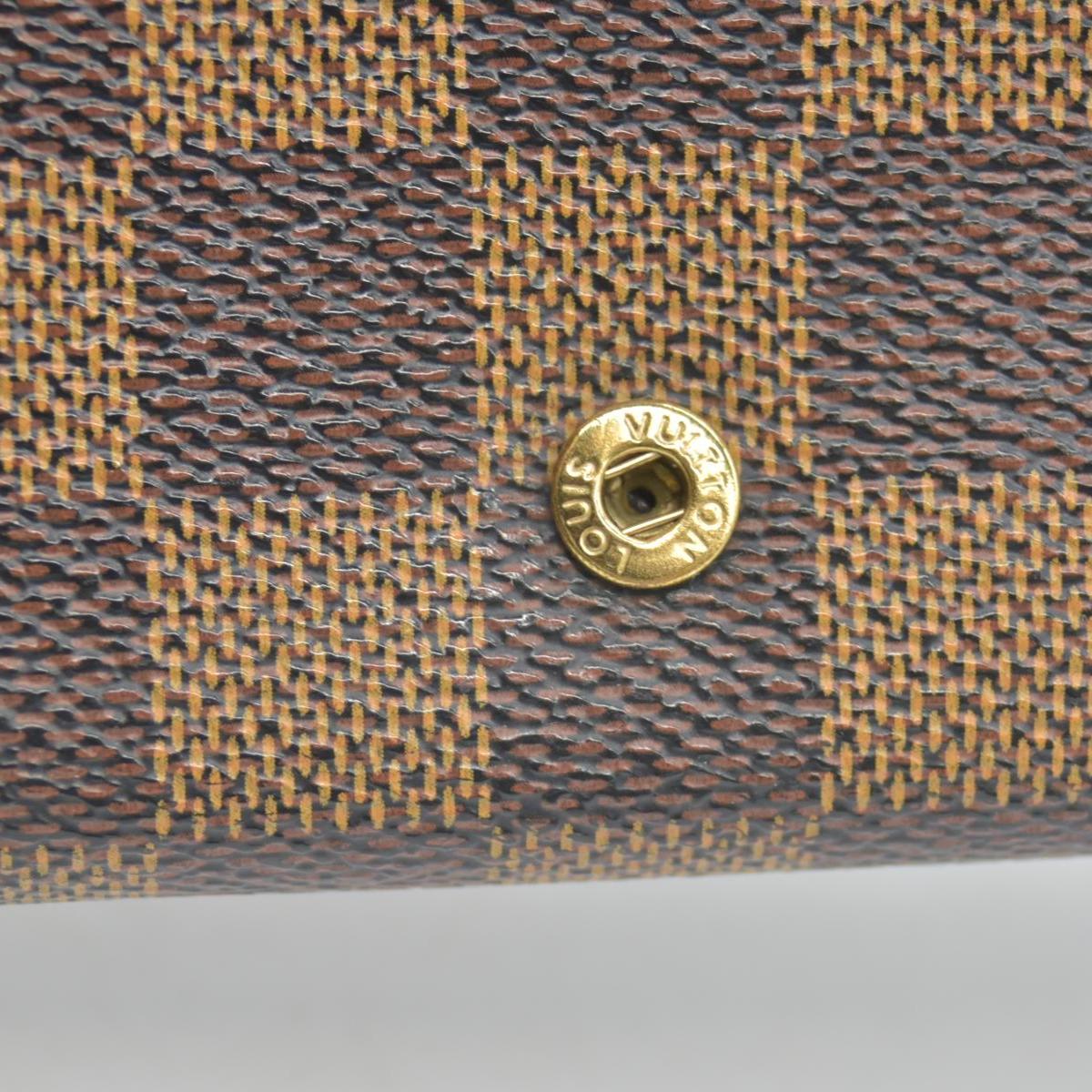 Louis Vuitton Damier Ebene Porte-Monnaie Tresor Wallet CA1001 CONSIGNMENT