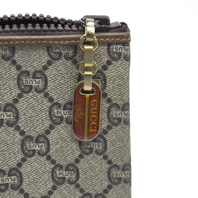 Gucci GG Gucci Plus PVC Leather Pouch Clutch Bag Consignment