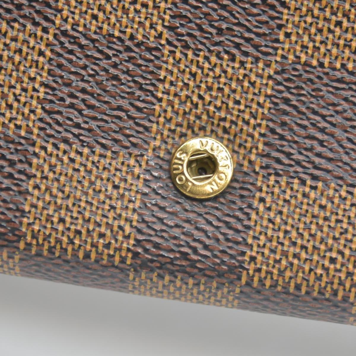 Louis Vuitton Damier Ebene Porte-Monnaie Tresor Wallet CA1001 CONSIGNMENT