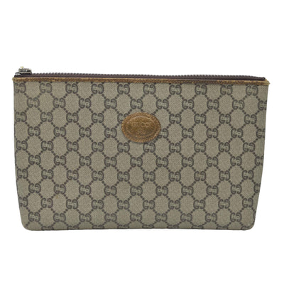 Gucci GG Gucci Plus PVC Leather Pouch Clutch Bag