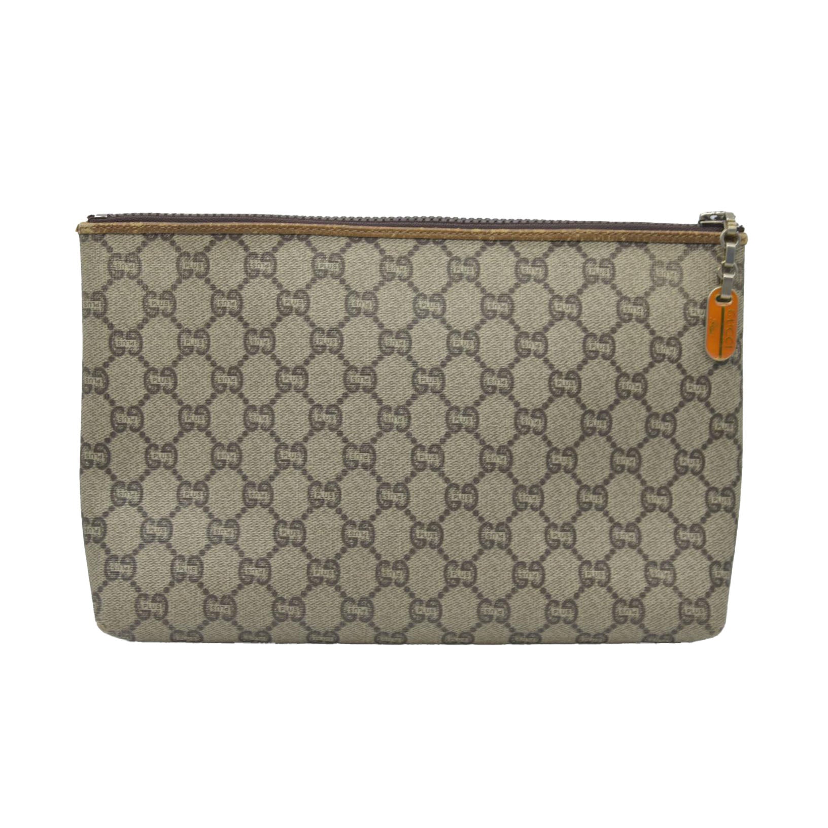 Gucci GG Gucci Plus PVC Leather Pouch Clutch Bag