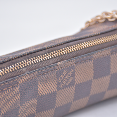 $1560 LOUIS VUITTON Damier Ebene Papillon Pochette MODIFIED