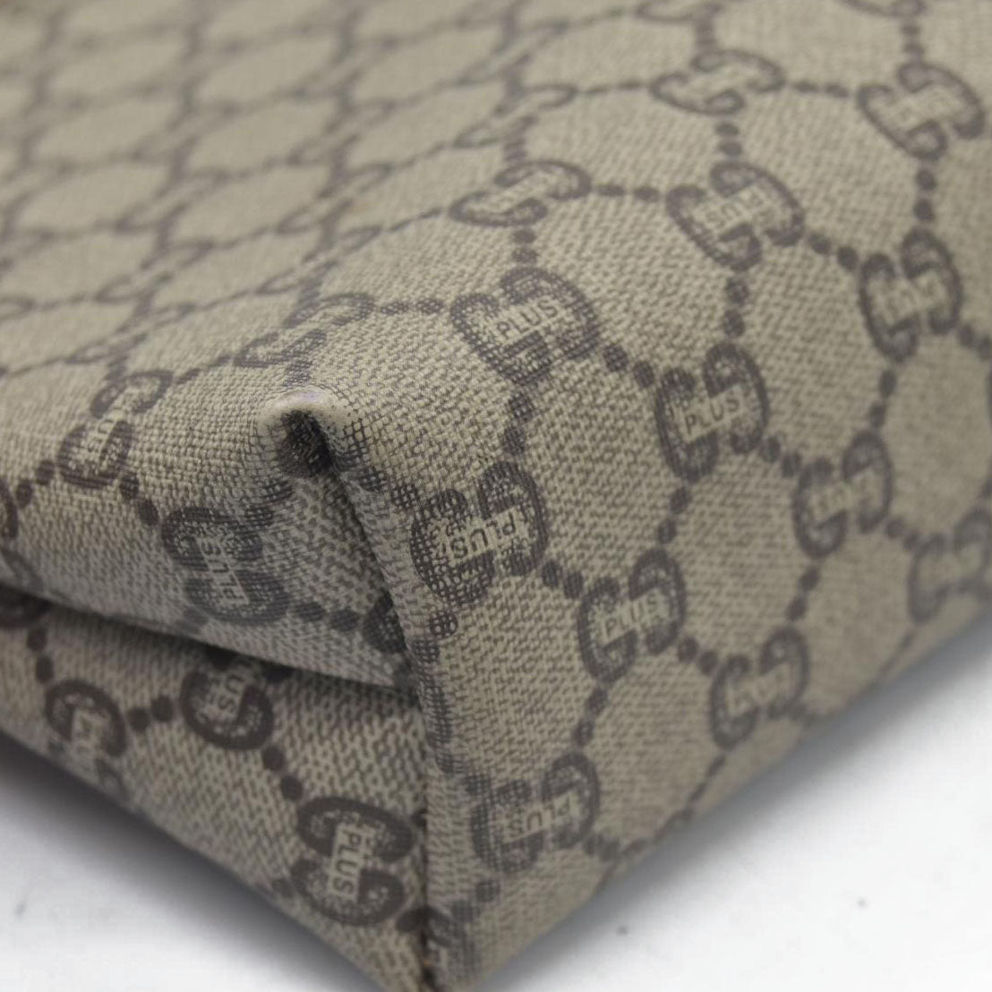 Gucci GG Gucci Plus PVC Leather Pouch Clutch Bag