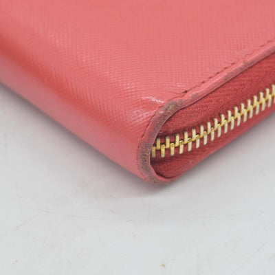 Prada Saffiano Metal Leather Continental Wallet CONSIGNMENT